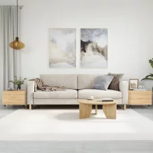   vidaXL 2 db sonoma tölgy szerelt fa dohányzóasztal 50 x 50 x 40 cm