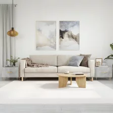   vidaXL 2 db betonszürke szerelt fa dohányzóasztal 50 x 50 x 40 cm