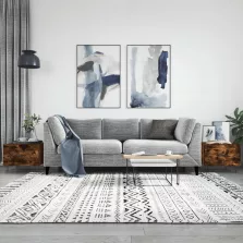   vidaXL 2 db füstös tölgy szerelt fa dohányzóasztal 50 x 50 x 40 cm