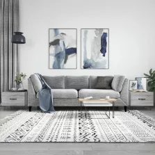   vidaXL 2 db szürke sonoma szerelt fa dohányzóasztal 50 x 50 x 40 cm