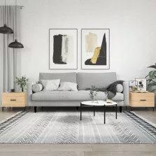   vidaXL 2 db sonoma tölgy szerelt fa dohányzóasztal 50 x 50 x 40 cm