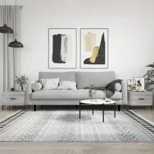   vidaXL 2 db szürke sonoma szerelt fa dohányzóasztal 50 x 50 x 40 cm