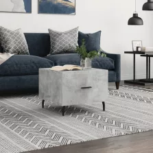   vidaXL betonszürke szerelt fa dohányzóasztal 50 x 50 x 40 cm