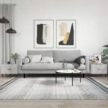   vidaXL 2 db betonszürke szerelt fa dohányzóasztal 50 x 50 x 40 cm