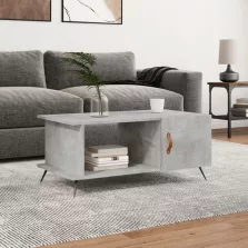   vidaXL betonszürke szerelt fa dohányzóasztal 90 x 50 x 40 cm