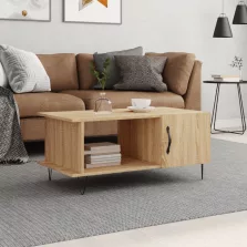   vidaXL sonoma tölgy színű szerelt fa dohányzóasztal 90 x 50 x 40 cm
