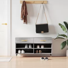   vidaXL szürke sonoma színű szerelt fa cipőpolc 102 x 35 x 55 cm