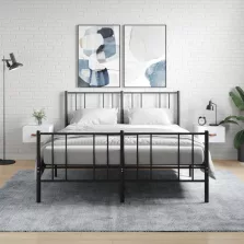   vidaXL 2 db fehér falra szerelhető éjjeliszekrény 35x35x20 cm