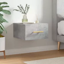 vidaXL betonszürke fali éjjeliszekrény 35x35x20 cm