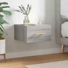   vidaXL szürke sonoma falra szerelhető éjjeliszekrény 35x35x20 cm