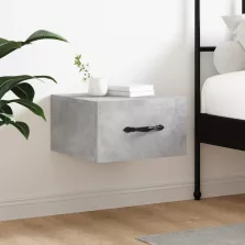   vidaXL 2 db betonszürke falra szerelhető éjjeliszekrény 35x35x20 cm