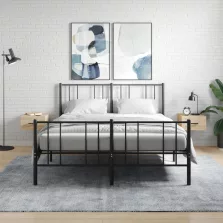   vidaXL 2 db sonoma tölgy falra szerelhető éjjeliszekrény 35x35x20 cm