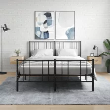   vidaXL 2 db sonoma tölgy falra szerelhető éjjeliszekrény 35x35x20 cm