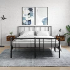   vidaXL 2 db füstös tölgy színű fali éjjeliszekrény 35 x 35 x 20 cm