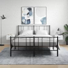   vidaXL 2 db fehér falra szerelhető éjjeliszekrény 35x35x20 cm