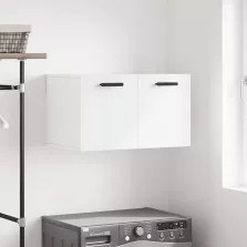   vidaXL magasfényű fehér szerelt fa faliszekrény 60 x 36,5 x 35 cm