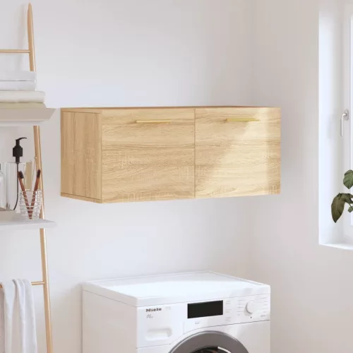 vidaXL sonoma tölgy színű szerelt fa faliszekrény 80 x 36,5 x 35 cm