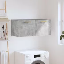   vidaXL betonszürke szerelt fa faliszekrény 80 x 36,5 x 35 cm