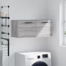   vidaXL szürke sonoma színű szerelt fa faliszekrény 80 x 36,5 x 35 cm