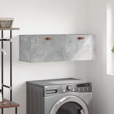   vidaXL betonszürke szerelt fa faliszekrény 100 x 36,5 x 35 cm