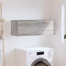   vidaXL szürke sonoma színű szerelt fa faliszekrény 100 x 36,5 x 35 cm