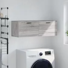   vidaXL szürke sonoma színű szerelt fa faliszekrény 100 x 36,5 x 35 cm