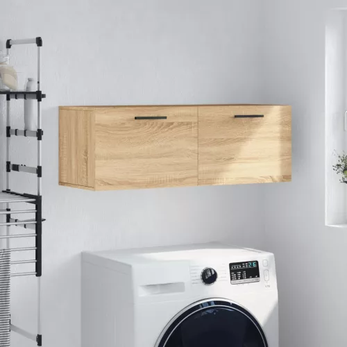 vidaXL sonoma tölgy színű szerelt fa faliszekrény 100 x 36,5 x 35 cm