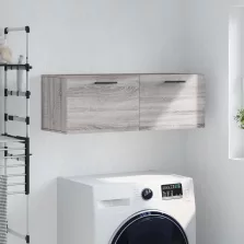   vidaXL szürke sonoma színű szerelt fa faliszekrény 100 x 36,5 x 35 cm