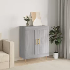   vidaXL szürke sonoma színű szerelt fa tálalószekrény 69,5 x 34 x 90 cm