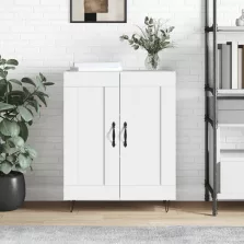  vidaXL magasfényű fehér szerelt fa tálalószekrény 69,5 x 34 x 90 cm