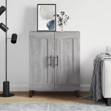   vidaXL szürke sonoma színű szerelt fa tálalószekrény 69,5 x 34 x 90 cm