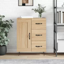   vidaXL sonoma tölgy színű szerelt fa tálalószekrény 69,5 x 34 x 90 cm