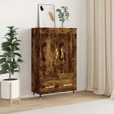   vidaXL füstös tölgy színű szerelt fa magasszekrény 69,5 x 31 x 115 cm