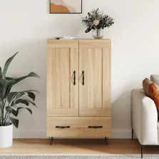   vidaXL sonoma tölgy színű szerelt fa magasszekrény 69,5 x 31 x 115 cm