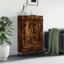   vidaXL füstös tölgy színű szerelt fa magasszekrény 69,5 x 31 x 115 cm