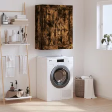  vidaXL füstös tölgy szerelt fa fali szekrény 69,5 x 34 x 90 cm