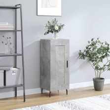   vidaXL betonszürke szerelt fa tálalószekrény 34,5 x 34 x 90 cm