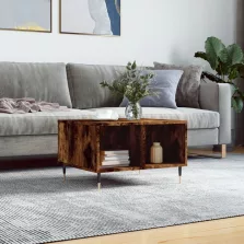   vidaXL füstös tölgy színű fatermék dohányzóasztal 60x50x36,5 cm