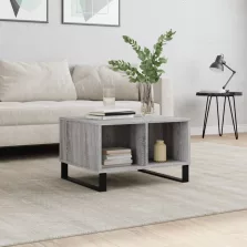   vidaXL szürke sonoma színű szerelt fa dohányzóasztal 60 x 50 x 36,5 cm