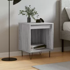   vidaXL szürke sonoma színű szerelt fa éjjeliszekrény 40 x 35 x 50 cm