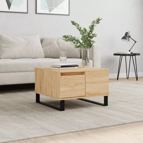 vidaXL sonoma tölgy színű szerelt fa dohányzóasztal 55 x 55 x 36,5 cm