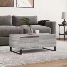   vidaXL szürke sonoma színű szerelt fa dohányzóasztal 90 x 50 x 36,5 cm