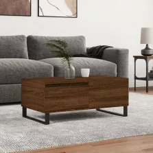   vidaXL barna tölgyszínű szerelt fa dohányzóasztal 90x50x36,5 cm