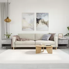   vidaXL 2 db betonszürke szerelt fa dohányzóasztal 50 x 46 x 50 cm