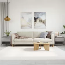   vidaXL 2 db szürke sonoma szerelt fa dohányzóasztal 50 x 46 x 50 cm