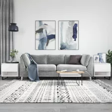   vidaXL 2 db magasfényű fehér szerelt fa dohányzóasztal 50 x 46 x 50 cm
