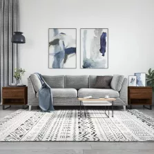   vidaXL 2 db barna tölgy szerelt fa dohányzóasztal 50 x 46 x 50 cm