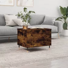   vidaXL füstös tölgy színű szerelt fa dohányzóasztal 60x44,5x45 cm