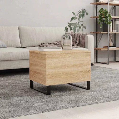 vidaXL sonoma tölgy színű szerelt fa dohányzóasztal 60x44,5x45 cm