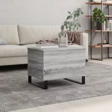   vidaXL szürke sonoma színű szerelt fa dohányzóasztal 60x44,5x45 cm